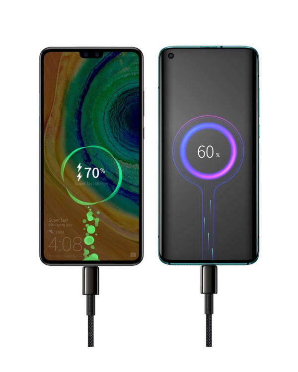 Кабель Baseus Tungsten Gold Type-C - Type-C | 100 Вт | 2 м | черный