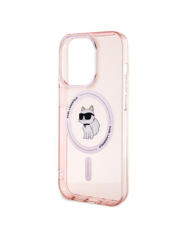 Karl Lagerfeld KLHMP14LHFCCNOP iPhone 14 Pro 6.1" розовый жесткий чехол IML Choupette MagSafe