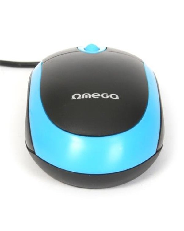 Omega OM06VBL Стандартная Мышь для компьютера | 1200 DPI | USB | Cиний