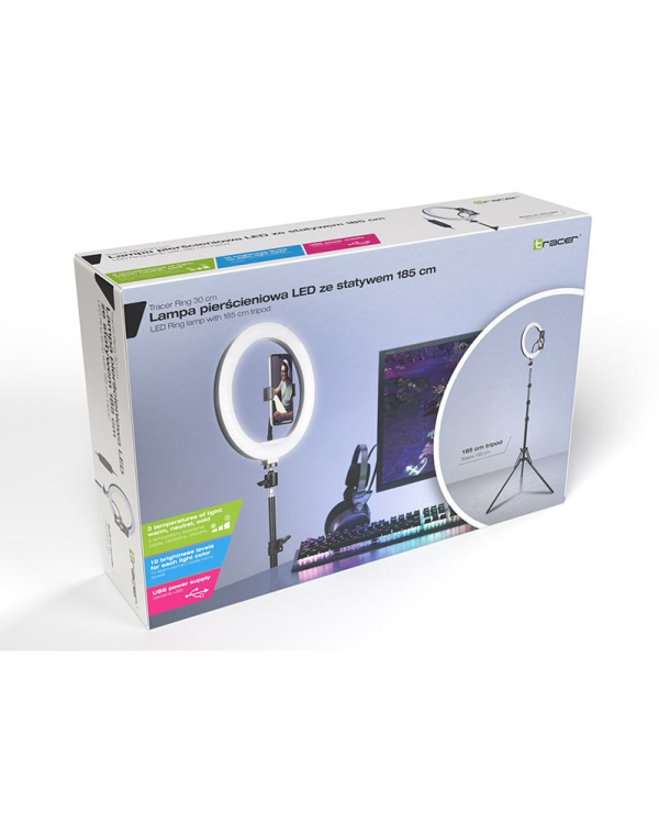 Tracer Универсальный Трипод для Блоггинга и Стримеров (Комплект Лампа + Штатив)