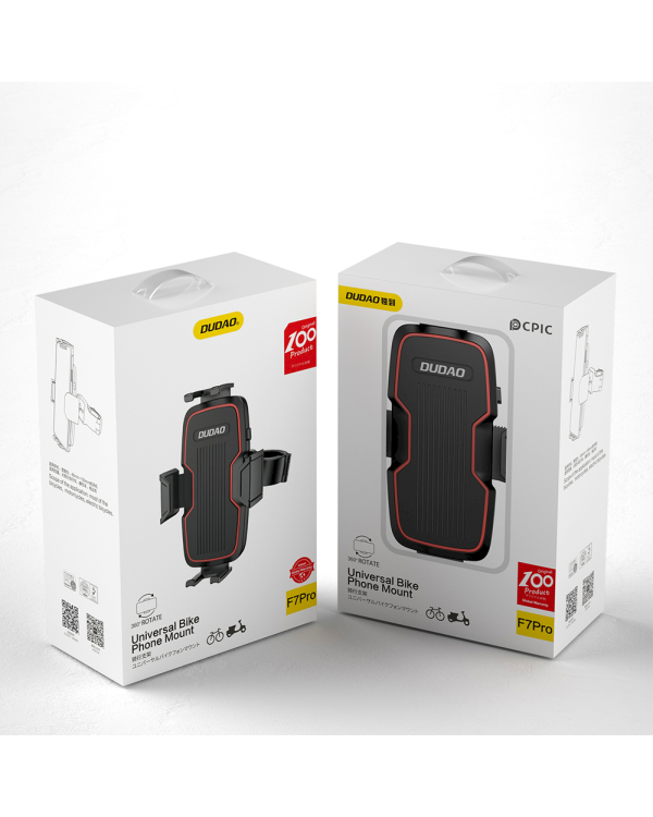 Dudao bike phone holder on the handlebar black (F7PRO)