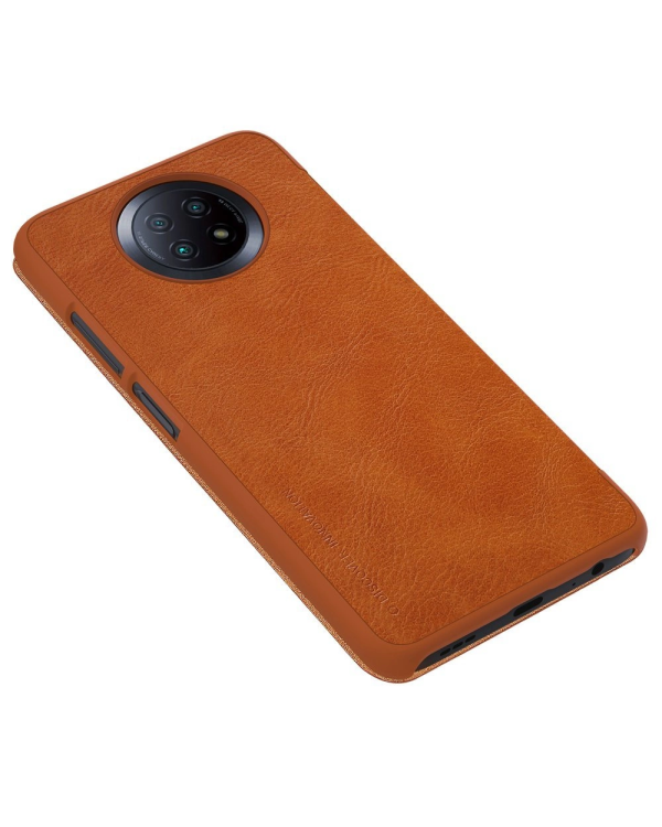 Nillkin Qin leather holster case for Xiaomi Redmi Note 9 4G brown