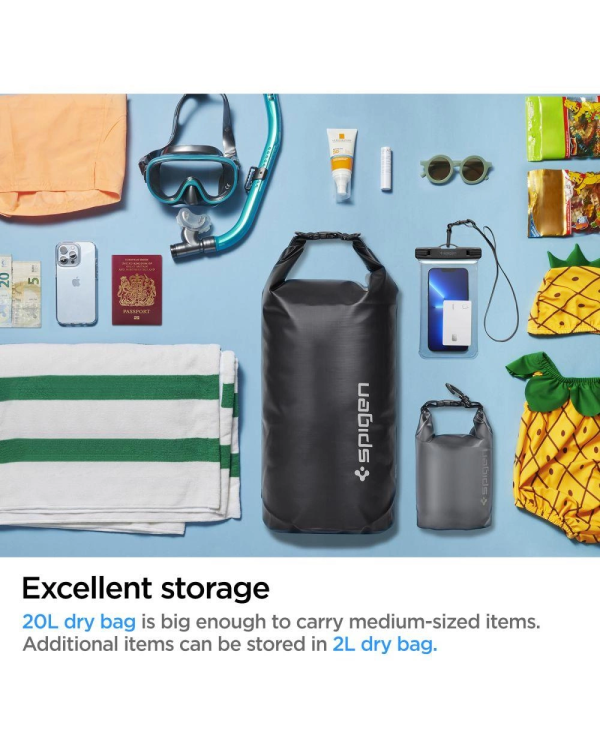 Spigen A630 УНИВЕРСАЛЬНАЯ ВОДОНЕПРОНИЦАЕМАЯ СУМКА ЧЕРНАЯ