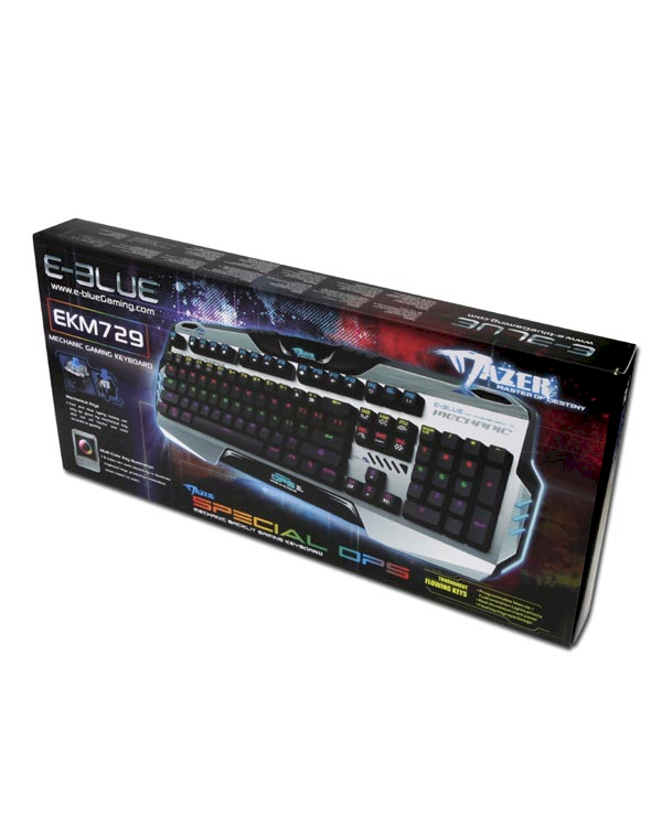 Механическая игровая клавиатура E-BLUE Mazer 729 (синий переключатель)