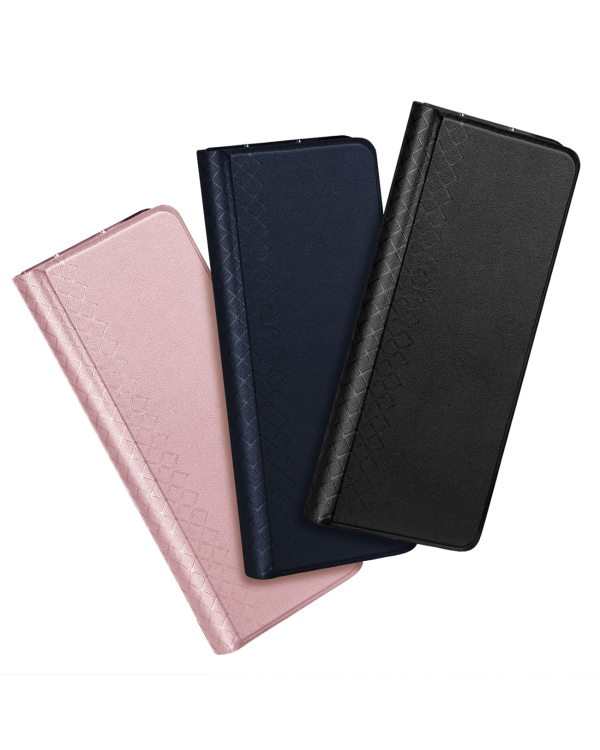 Dux Ducis Bril Leather Flip Wallet Case for Samsung Galaxy Z Fold5 5G - Черный