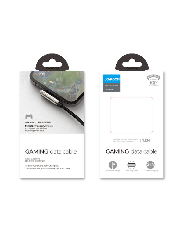 Joyroom Gaming USB Cable - Lightning Charging | Data 2.4A 1.2m Silver (S-1230K3)