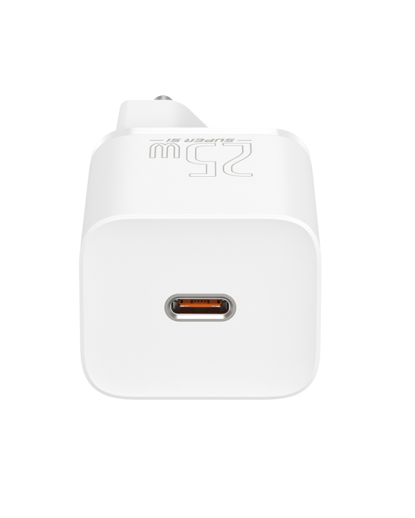 Baseus Super Si Quick Charger 1C 25W с кабелем USB-C для USB-C 1м (белый)
