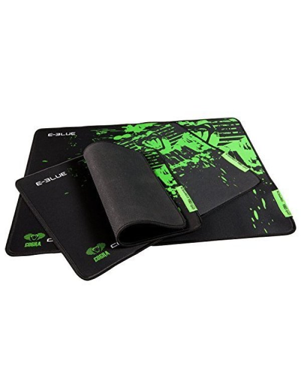 Игровой коврик для мыши E-Blue Cobra S черный / зеленый (280x225 мм)