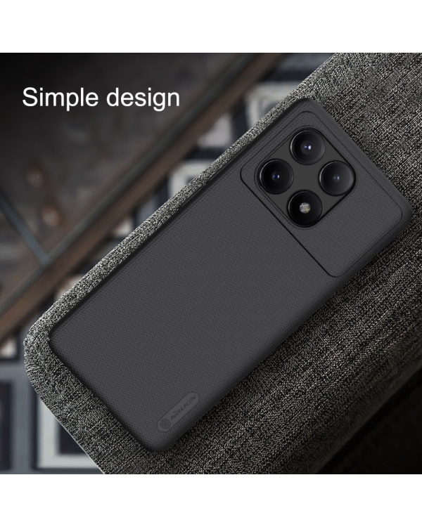 Nillkin Super Frosted Back Cover for Poco X6 Pro 5G Black