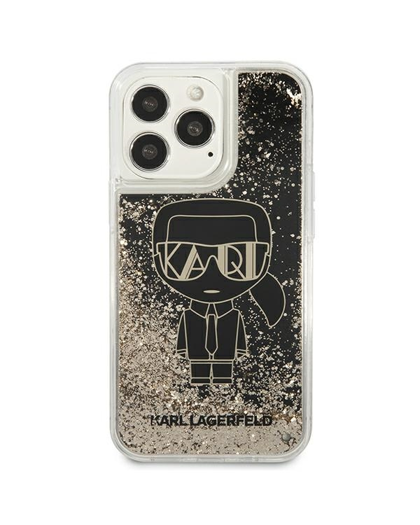 Karl Lagerfeld Liquid Glitter Gatsby Case for iPhone 13 Pro Black