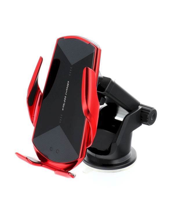 Fusion HS3 Автомобильный держатель с автоматическим датчиком беспроводной зарядки красный