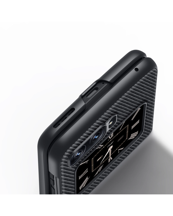 Dux Ducis Fino case for Motorola Razr 2022 cover with silicone frame black