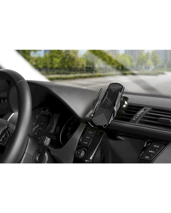 Fusion HS3 Автомобильный держатель с автоматическим датчиком беспроводной зарядки HS3 Черный