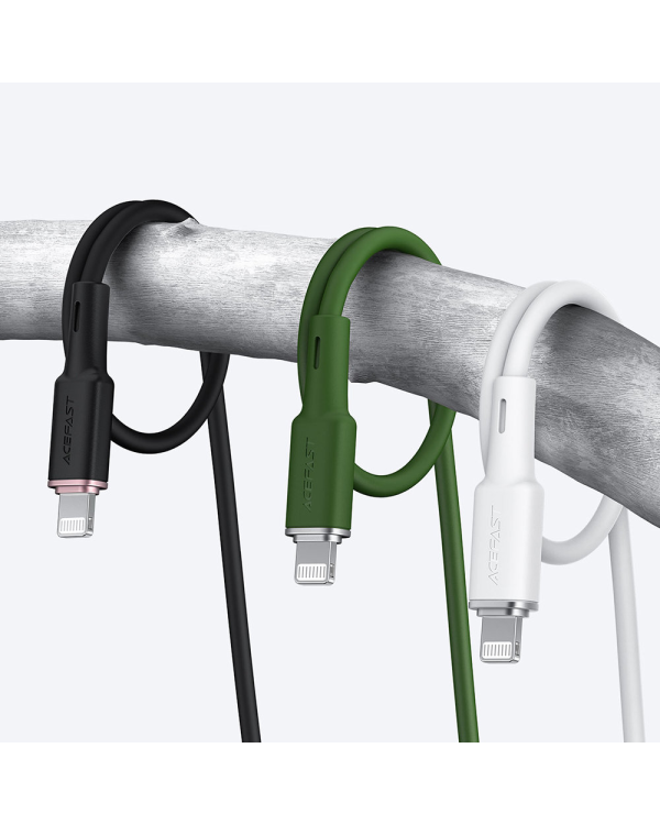 Кабель Acefast MFI USB Type C - Lightning 1.2m, 30W, 3A белый (C2-01 белый)