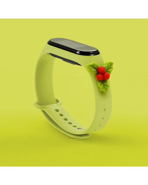 Fusion Xmas Mistletoe ремешок для часов Xiaomi Mi Band 5 / Mi Band 6 зеленый