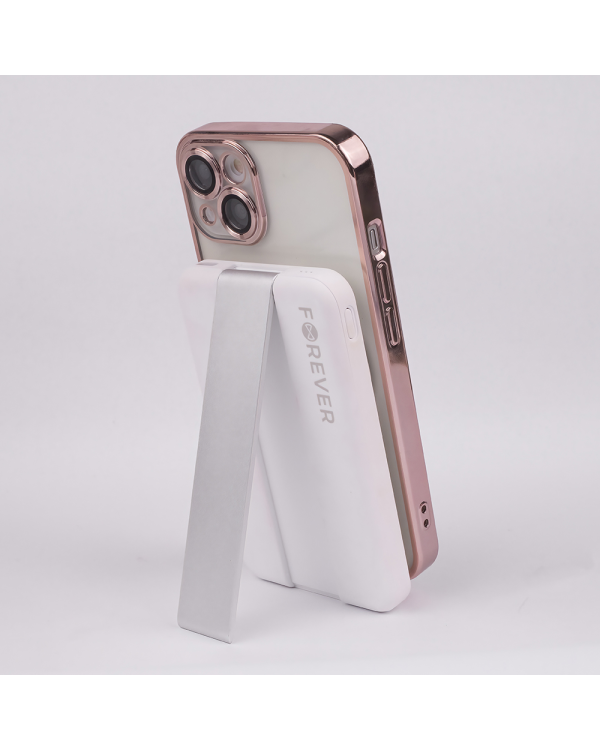 Forever MACS-100 magnetic wireless charging station with power bank white 5in1