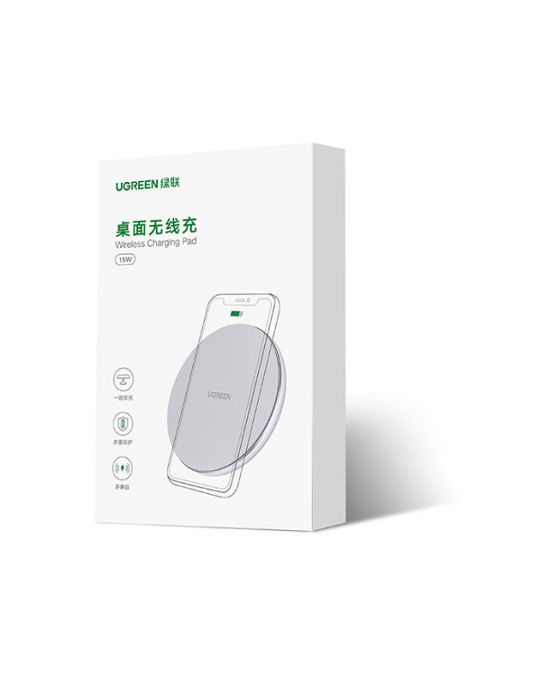Ugreen 15W Qi wireless charger white (CD191 40122)