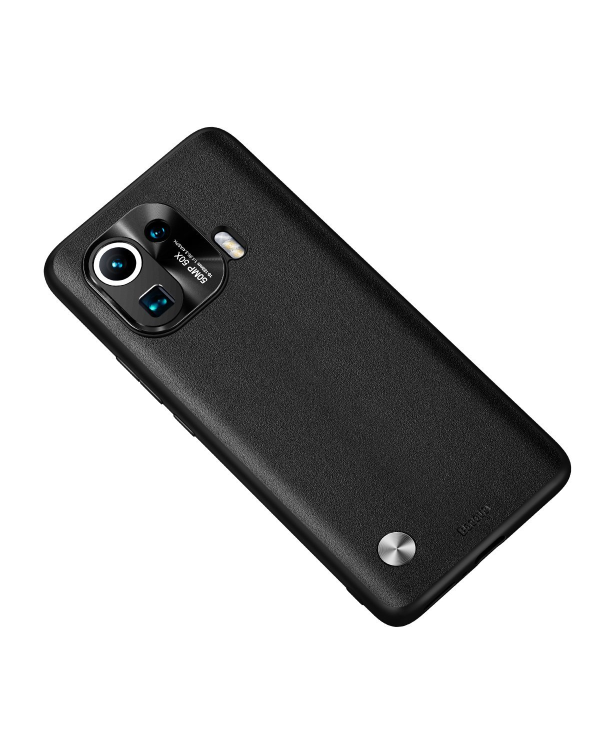Baseus Alloy Leather Protective Case For Xiaomi Mi 11 pro (black)