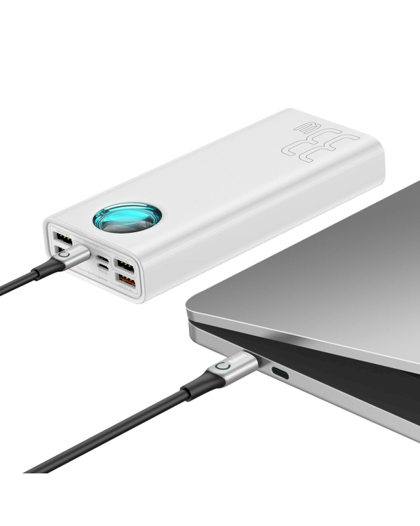 Baseus Amblight PPLG-02 Портативный аккумулятор 30000 mAh / 33W / 12V / 3A Белый