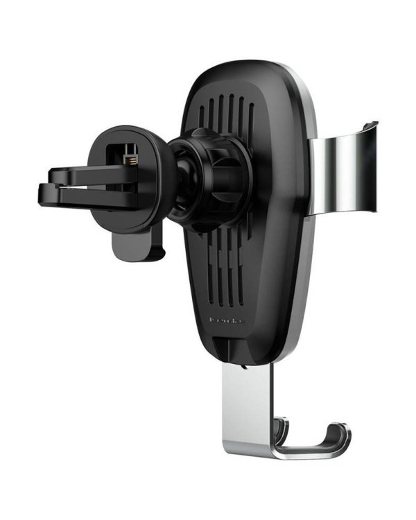 Автомобильный держатель Baseus WXYL-B0S с беспроводной зарядкой + кабель 1,2 м серебристый