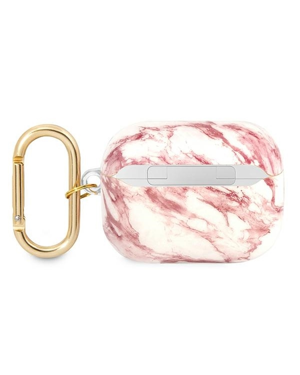 Guess GUAPHCHMAP AirPods Pro cover różowy|pink Marble Strap Collection