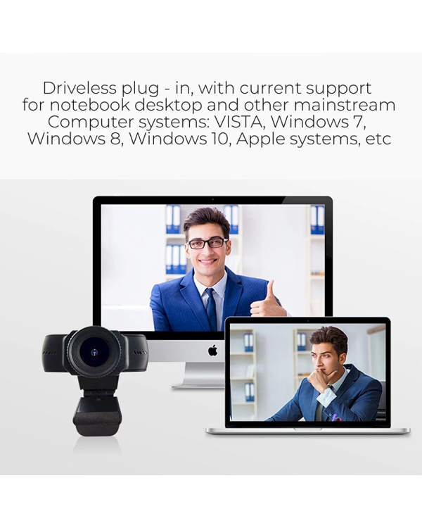 Fusion V6 1080P WEB Камера с Микрофоном USB 2.0 Черная 