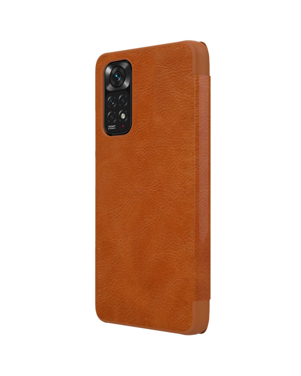Nillkin Qin Book Case for Xiaomi Redmi Note 11 Brown