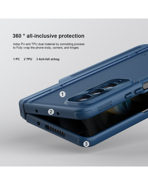 Nillkin Super Frosted FOLD Slot+Stand Back Cover for Samsung Galaxy Z Fold 4 Black