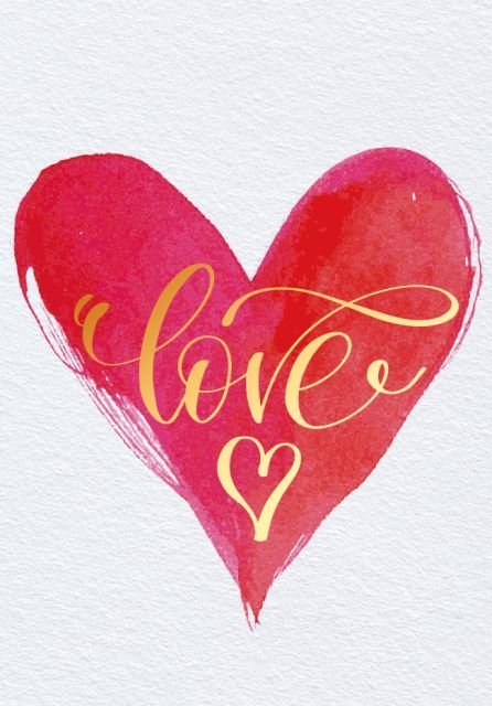 Открытка-отношение "Love"