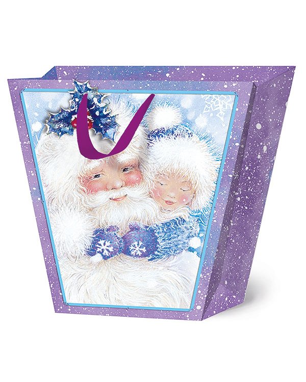 Сумка бумажная Лакарт "Новый год"