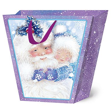 Сумка бумажная Лакарт "Новый год"