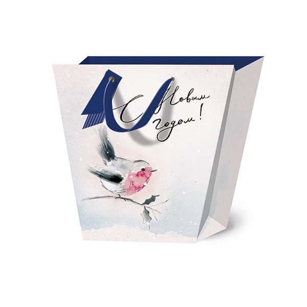 Сумка бумажная Лакарт "Новый год"