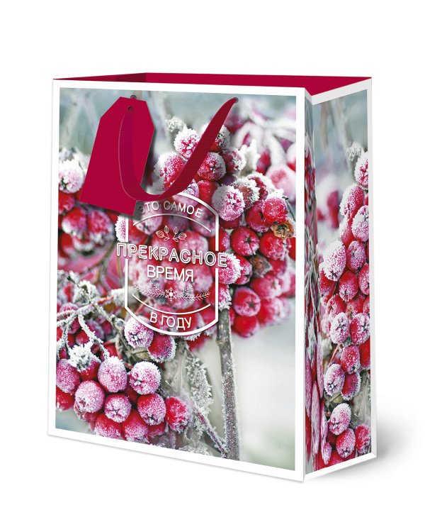 Сумка бумажная Лакарт "Новый год"