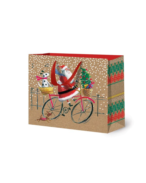 Сумка бумажная Лакарт "Новый год"