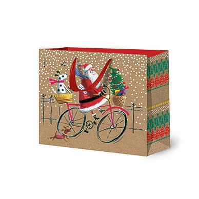 Сумка бумажная Лакарт "Новый год"