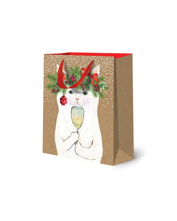 Сумка бумажная Лакарт "Новый год"