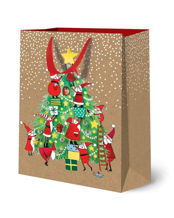 Сумка бумажная Лакарт "Новый год"