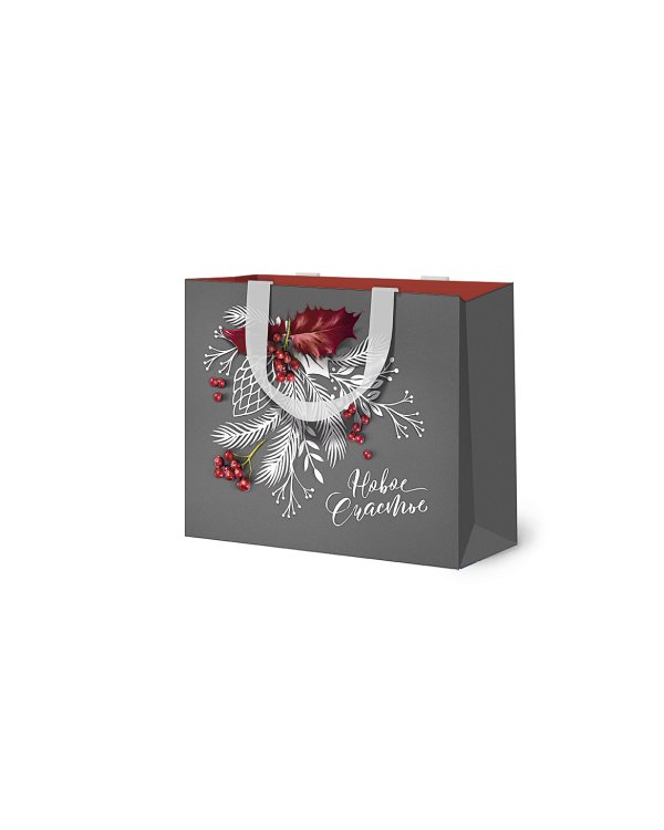 Сумка бумажная Лакарт "Новый год"