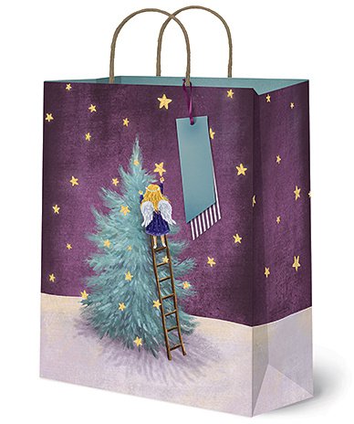 Сумка бумажная Лакарт "Новый год"