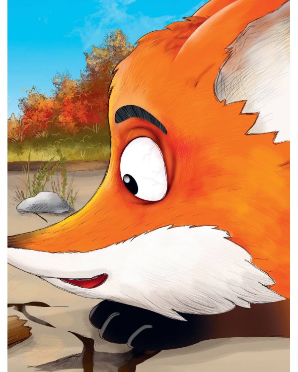 Лиса и лягушонок (ил. автора)