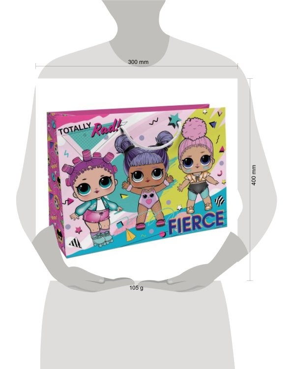 L.O.L. Surprise! Пакет подарочный большой - 1 (розовый), 400*300*140 мм