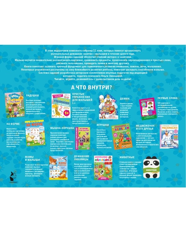 Годовой курс занятий 1+. Набор из 11 книг