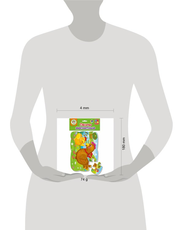 Пазлы на магните "Курочка"