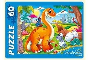 ПАЗЛЫ 60 элементов. ДИНОЗАВРЫ № 2 (Арт. П60-5465)