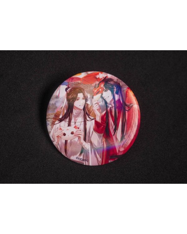 Значок металлический "Благословение небожителей. Маски. Круг"