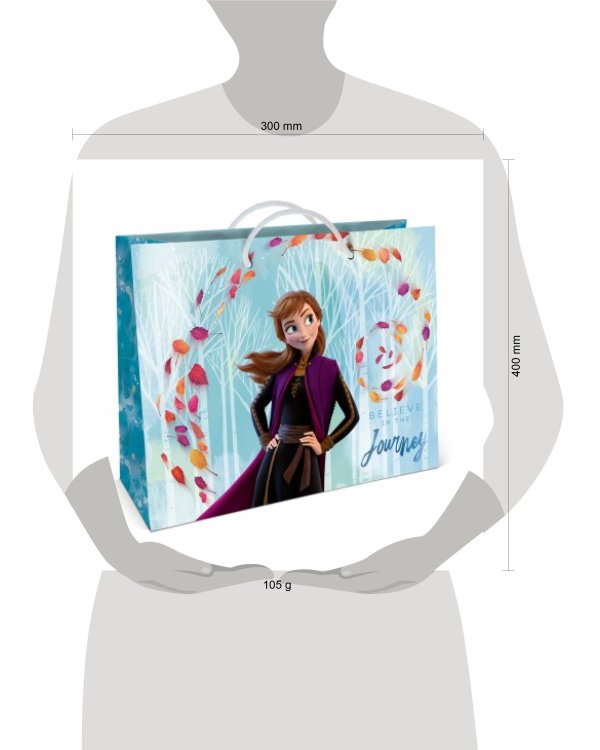 Холодное Сердце.Пакет подарочный большой - 5, 400*300*140 мм