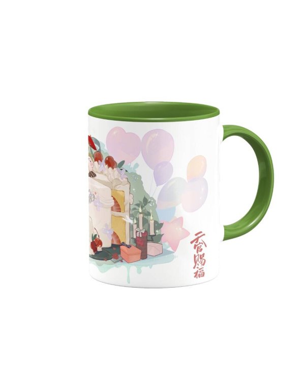 Кружка керамическая "Благословение небожителей. Чиби торт 2. 330 мл"