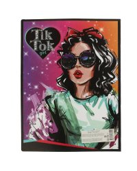 Папка с 10 вкладышами TIK TOK GIRL в кор.4*30шт