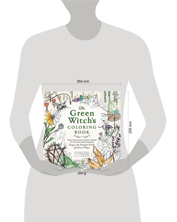 The Green Witch's Coloring Book Раскраска Зелёной Ведьмы /Книги на английском языке