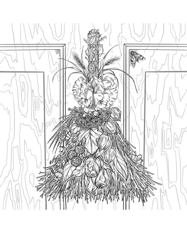 The Green Witch's Coloring Book Раскраска Зелёной Ведьмы /Книги на английском языке